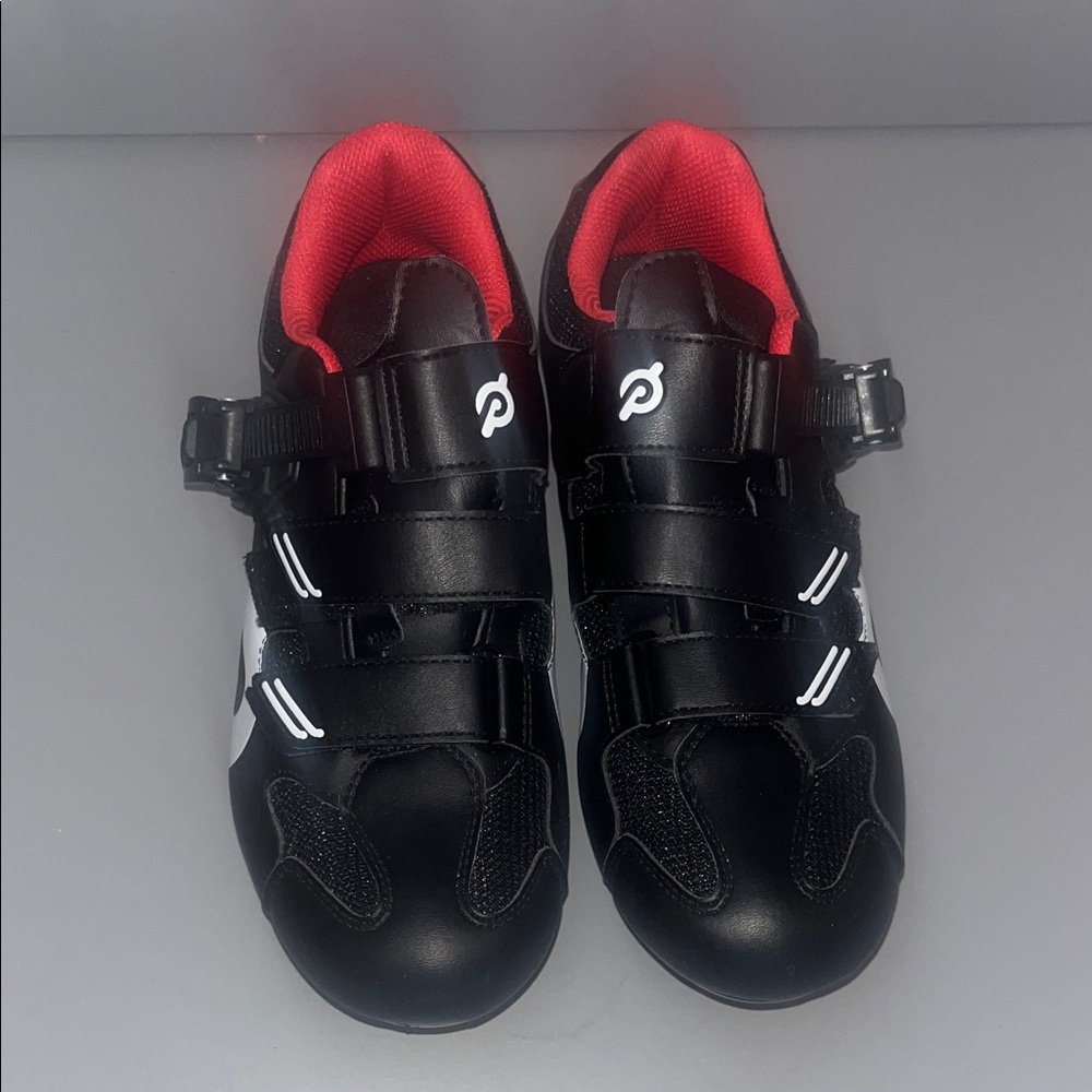 Peloton Black and Red Cycling Shoes